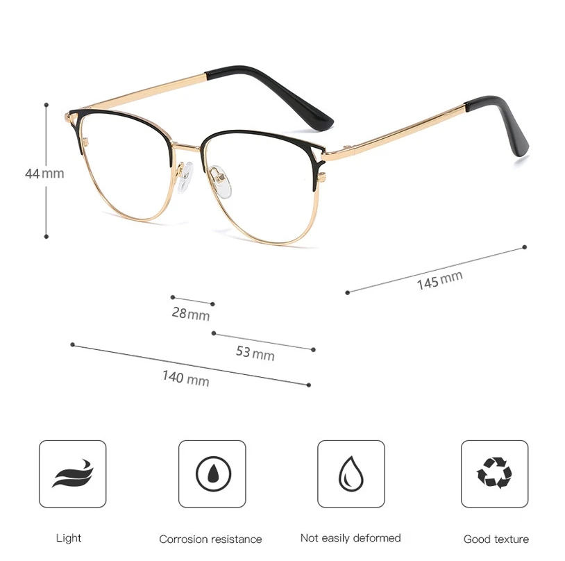 45975 ретро очки кошачий глаз оправа для мужчин и женщин Оптические модные компьютерные очки