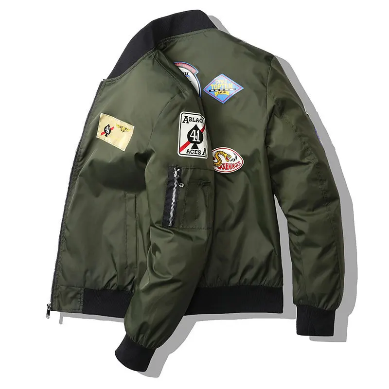 

MEN'S Wear Flight Jacket Men's Baseball Collar Jacket Men's Korean-style Trend Baseball Suit Air Force Pilots Coat Men's