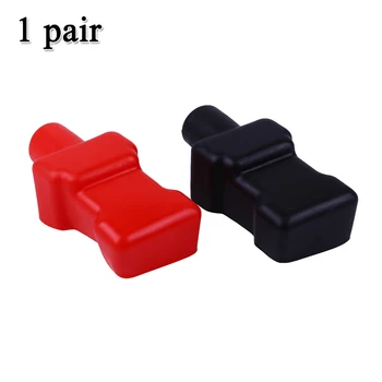

2pcs Accessories Battery Terminal Cover Wear resistant Dustproof Heat insulation Rubber l, stable and wear resistant accessory