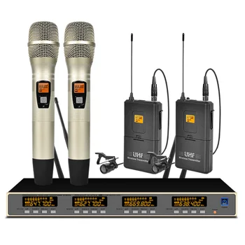 

Professional Wireless Microphone System Lavalier Handheld Microphone Stage School Microphone Wireless Conference Microphone