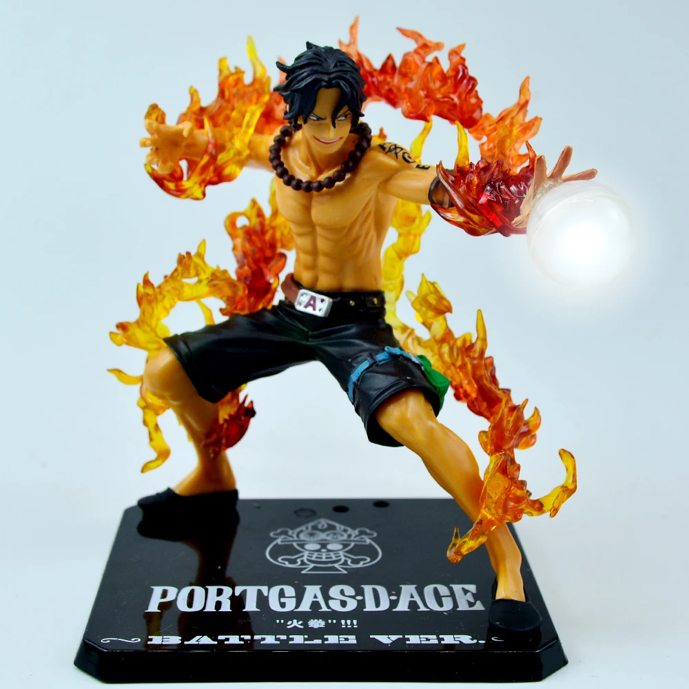 One Piece ZERO Fire Punch Ace Battle Ver. Fleam PVC Action Figure Model Toys with Light Anime Figurine | Игрушки и хобби