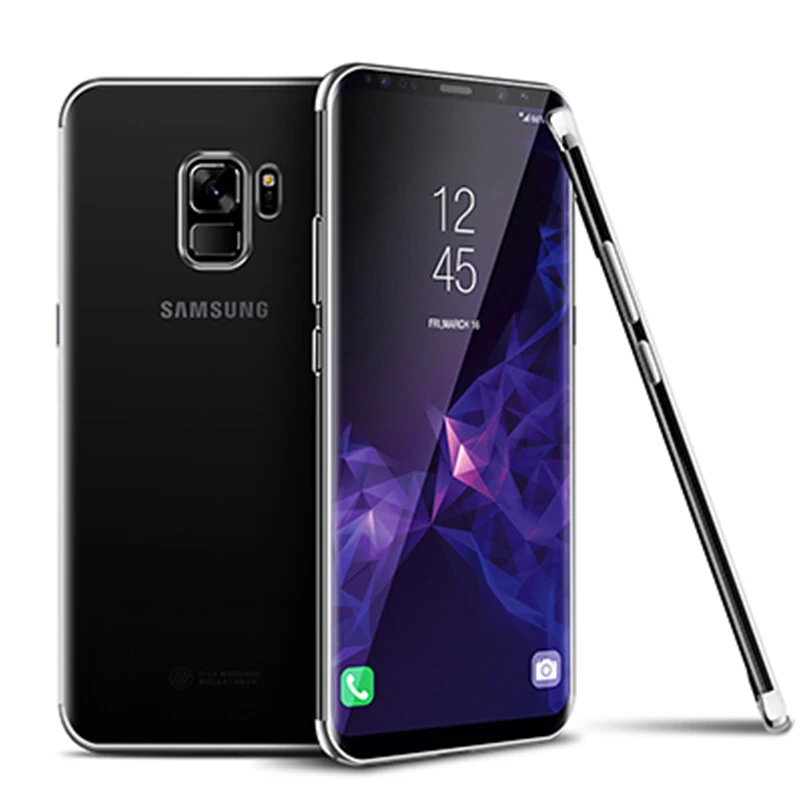 Чехол с покрытием 3 в 1 для samsung S9 чехол для samsung Galaxy S8 Plus S10 Lite мягкий чехол из ТПУ для samsung S6 S7 Edge S5 Note 5 8 9 - Цвет: Silver