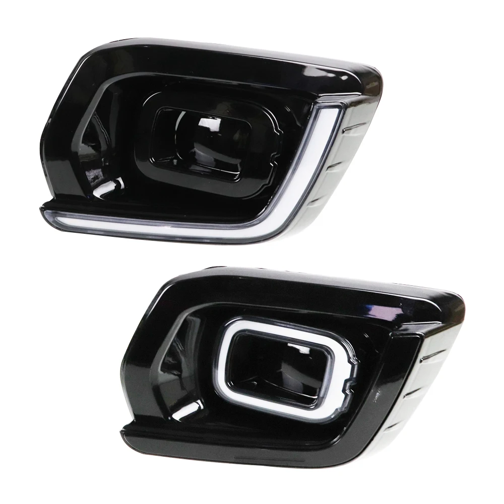 Car Flashing 2Pcs DRL Fog Lamp for Ford Ranger Wildtrak 2019 2020 LED