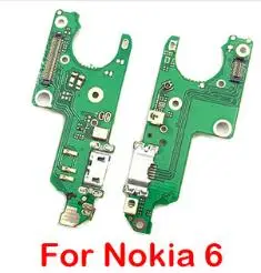 For Nokia 6 Зарядное устройство черз порт USB разъем док-порт микрофон гибкий кабель плата для Nokia 1 2 3 5 6 7 8X5X6X7 ремонт - Цвет: For Nokia 6
