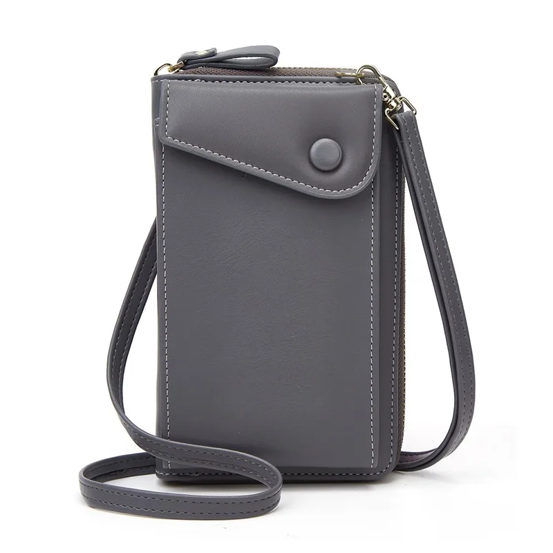

Mobile Phone Bag Retro Women's Large-capacity Wallet Multi-function Single Shoulder Messenger Bag Card Case Portefeuille Femme