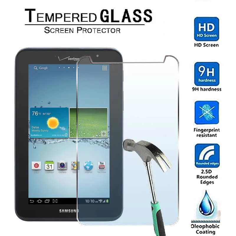 

For Samsung Galaxy Tab 2 7.0 LTE I705-Premium Tablet 9H Tempered Glass Screen Protector Film Protector Guard Cover