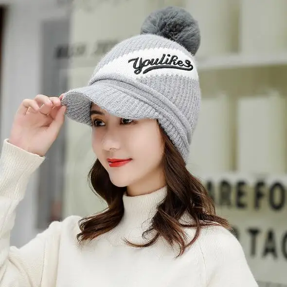 Single cap 2 SUEF/ Новая женская зимняя шапка плюс бархатный теплый шарф Набор Новая корейская модная шапка уличная вязаная шерстяная шапка для верховой езды - Цвет: Single cap 2