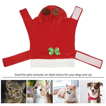 

Christmas Dogs Clothes Adorable Elk Shaped Pet Clothes Xmas Elk Shaped Pet Costume Christmas Party Outfits Cosplay Clothes