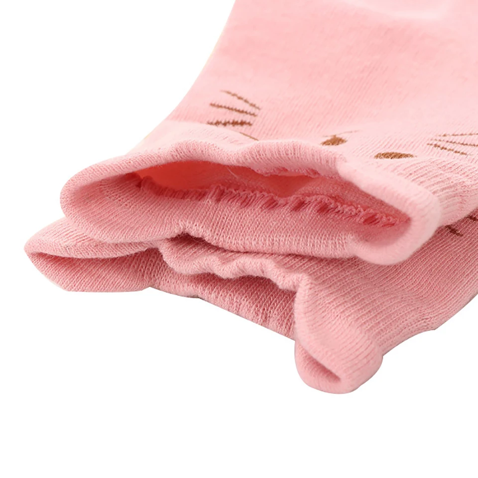 Весенние женские носки Kawaii, милые носки с мультяшным котом, Носки ярких цветов с ушками для студенток, подарки для женщин