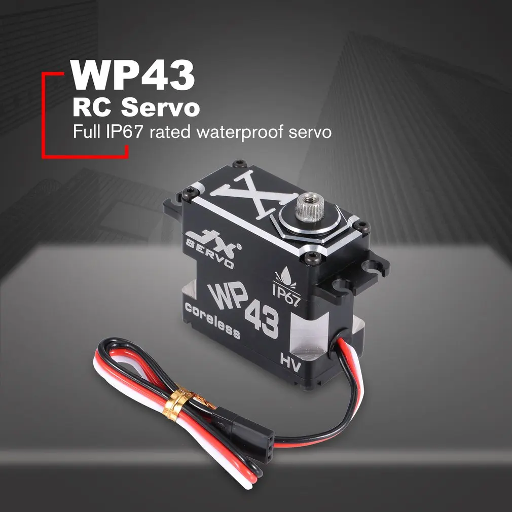 JX WP45 45 кг водонепроницаемый сервопривод 8,4 в 180 сек стальная шестерня 1/10 градусов HV алюминиевый сервопривод без сердечника для TRX RC автомобиля лодки с фиксированным крылом