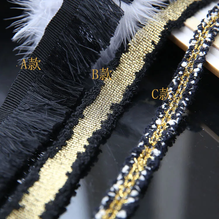 FFLACELL 1 метр шитье украшения хлопковый шарф кисточка отделка тонкий кружевной шнур плетеная Золотая лента