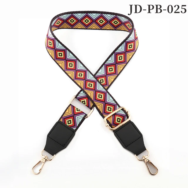 Bag Parts Accessories Shoulder Strap  for Handbags Adjustable Bag strap leather Belt Wide Rainbow  Purse Strap for Bag Replaceme JD-PB-025