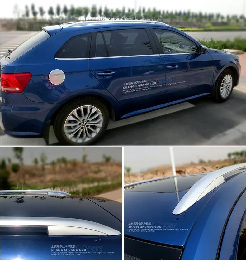 Для Volkswagen VW Gran Lavida 2013- багажник на крышу, рейлинги, барные стойки для багажа, верхние стойки, рельсовые коробки, алюминиевый сплав, паста, стиль
