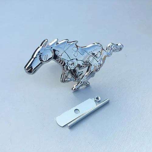 3D Металл Mustang Лошадь передний капот решетка тела эмблема наклейка Mustang Лошадь логотип спереди для Ford Mustang - Название цвета: grill
