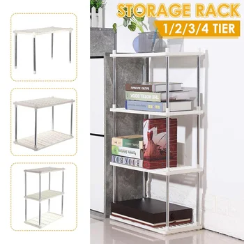 

1/2/3/4 Layer Gap Holder Kitchen Storage Rack Fridge Side Shelf Removable Bathroom Holder Organizer Space Saving Storage Shelf