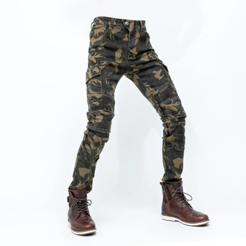 Four Seasons Motorcycle Jeans Camouflage 06 Hockey Pants Racing Riding Pants Straight Send Protective Gear