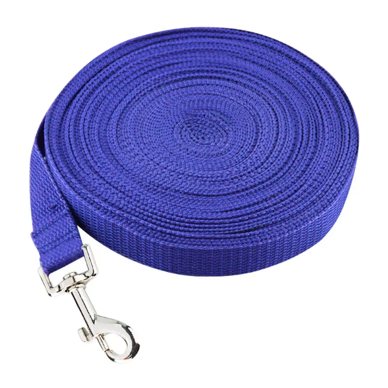 Pet Lead Leash For Small Medium Dogs Cats Travel Clip Pet Supplies Nylon Walk Dog Leash 1.8M 3M Length - Цвет: Blue