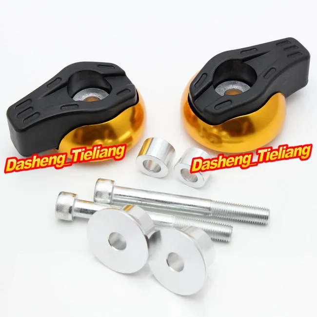 

For Yamaha FZ6R 2009 2010 2011 2012 Frame Sliders Crash Pads Protector, Motorcycle Spare Parts Accessories, Gold Color