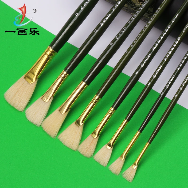 Eval 8pcs/set Bristle Paint Brush Acrylic Artist Oil Watercolor Paint Brush Drawing Tool  Art Supplies for Students 1pcs quality watercolor brush wood paint brush artist hand painting brushes watercolor acrylic drawing art brush supplies