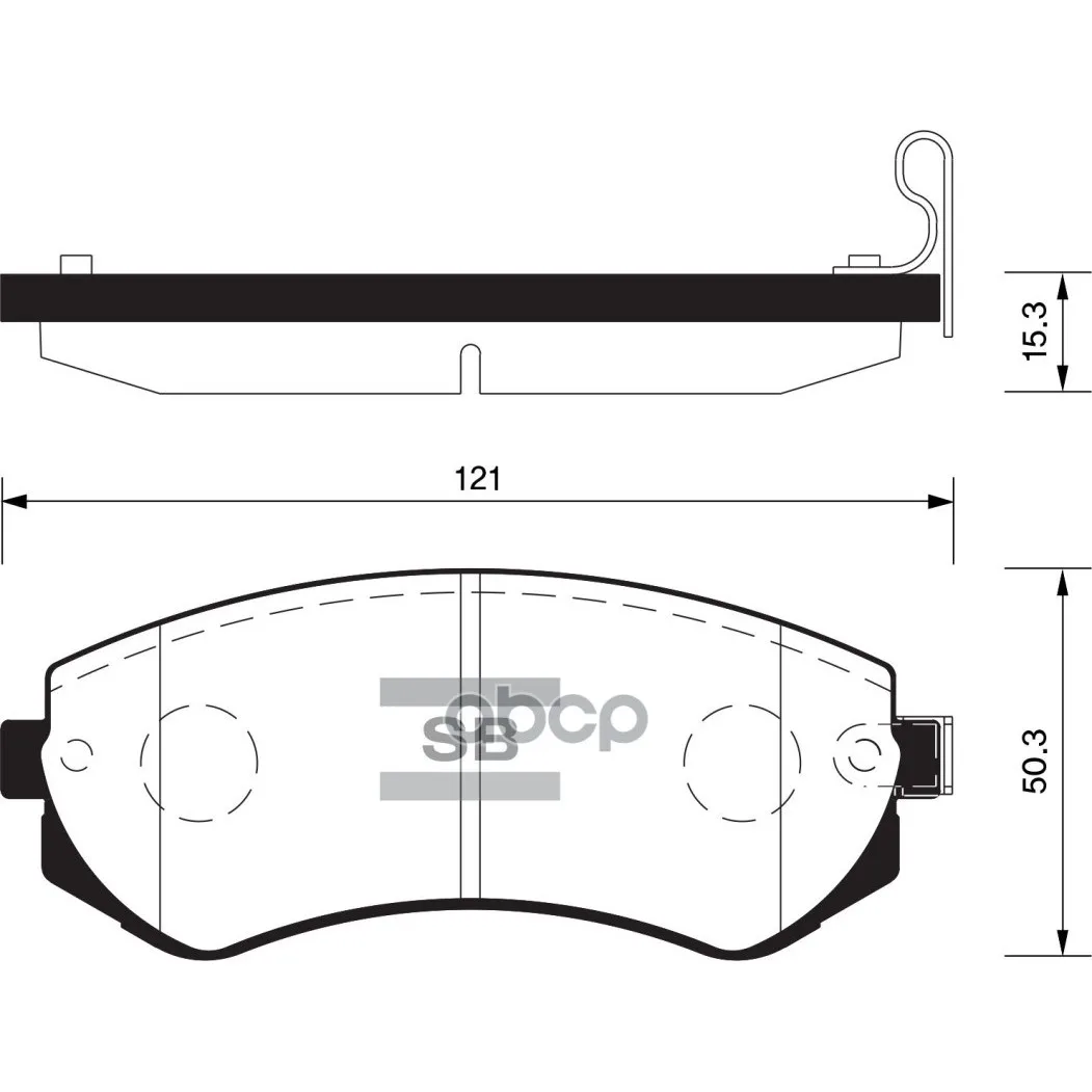Колодки Тормозные Nissan Almera N15 97-00 Передние/Patrol 97-10 Задние Sangsin Brake Sp1492 Sangsin brake арт. SP1492