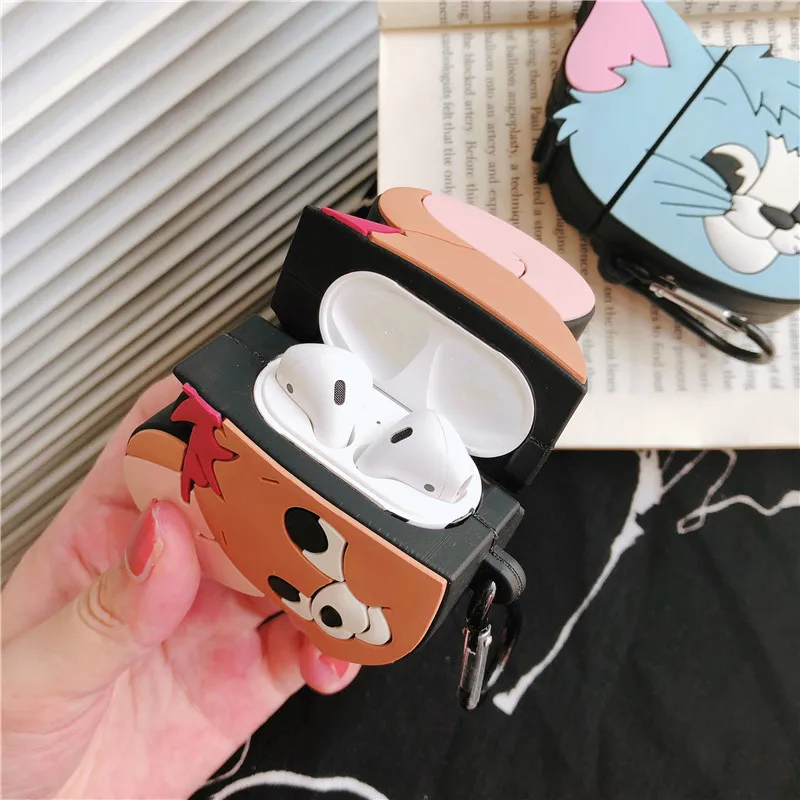 Милый мультяшный чехол для Apple Airpods, забавный наушник с Bluetooth, Мультяшные наушники, чехол для Air pods, Сумка с зарядкой