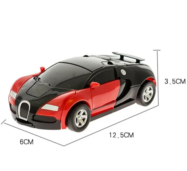 New One-key Deformation Car Toys Automatic Transform Robot Plastic Model Car Funny Diecasts Toy Boys Amazing Gifts Kid Toy 2