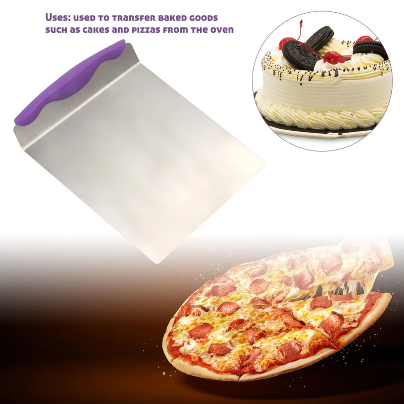 8Inch Kitchen StainlessSteel Cake Transfer Shovel Cookie Steak Pizza Spatula Home Baking Accessories Bakery Tools Kitchen Tool