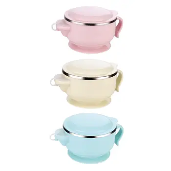 

Baby Bowls for Baby Feeding Set Dishwasher and Microwave Safe Stay Put Dishes