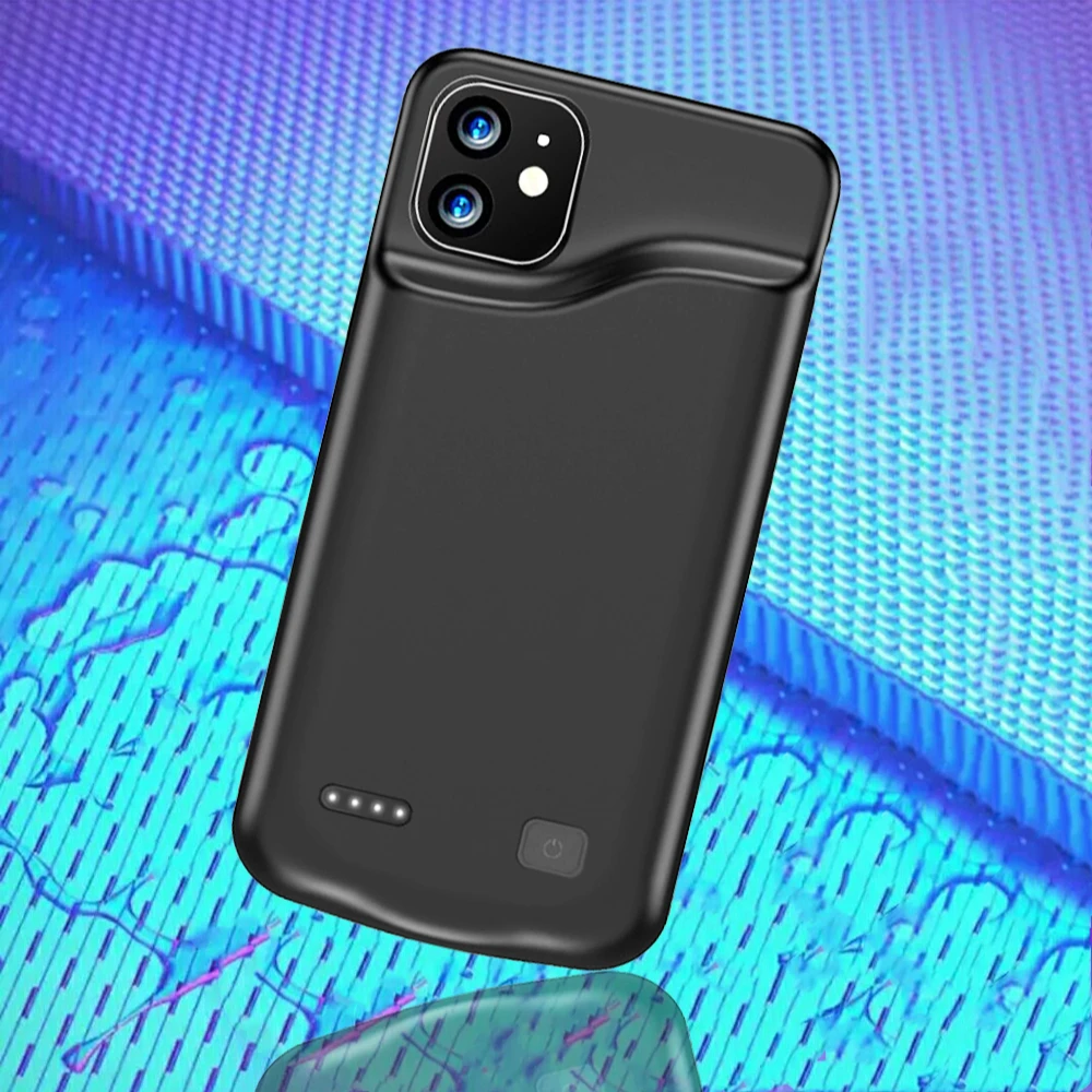 Чехол для аккумулятора 6000 мАч для iPhone 11 Pro Max, тонкий внешний аккумулятор, чехол для iPhone 11, Внешний чехол для зарядного устройства