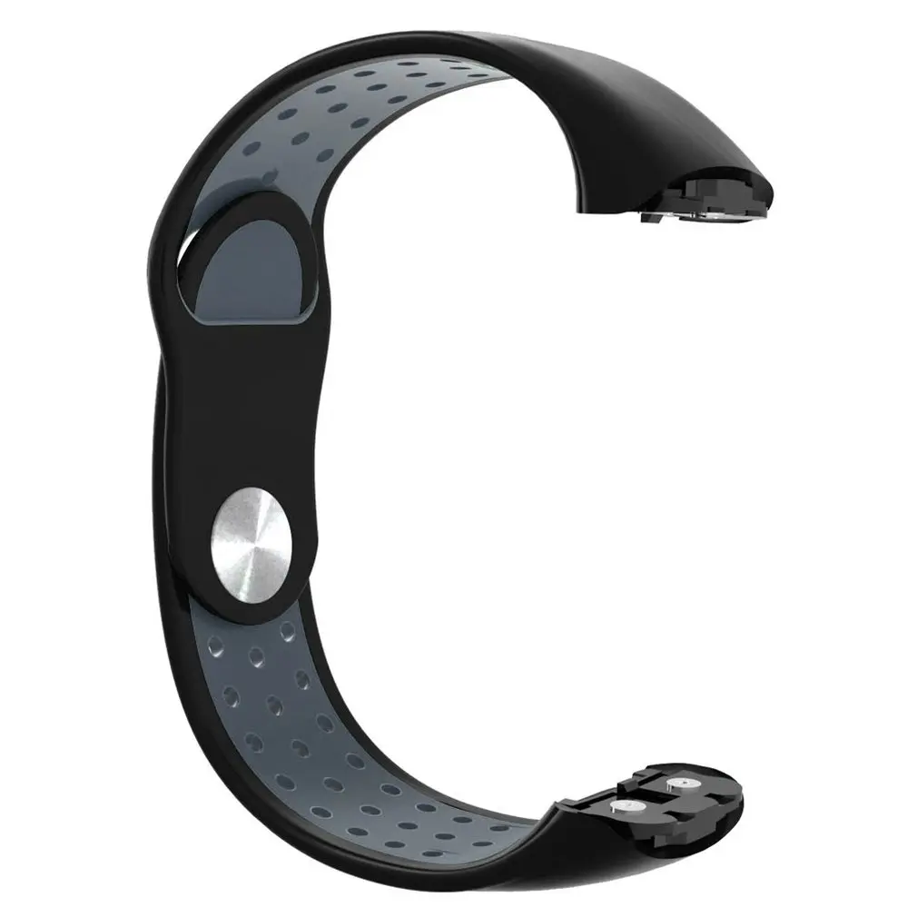 Для samsung Galaxy Fit Sm-R370 Смарт-часы сменный ремешок официальный узор черная пряжка спортивный сменный Браслет - Цвет: Black dark gray