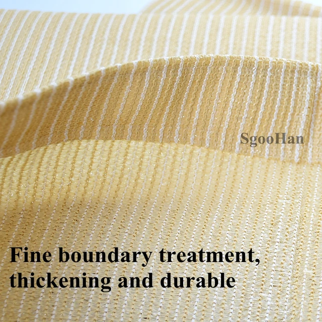 Hi-Minőségi Bézs Hdpe Uv-Ellenes Napsugárzás Háló Erkély Napfényes Kerti Udvar Növényi Nettó Autó Borítója - Image 4