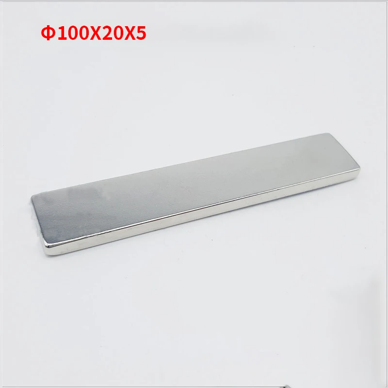 

Rare Earth Magnets Neodymium Magnet Super Strong Square Magnet 100*20*5mm Big Block Magnetic Magnetic Strip