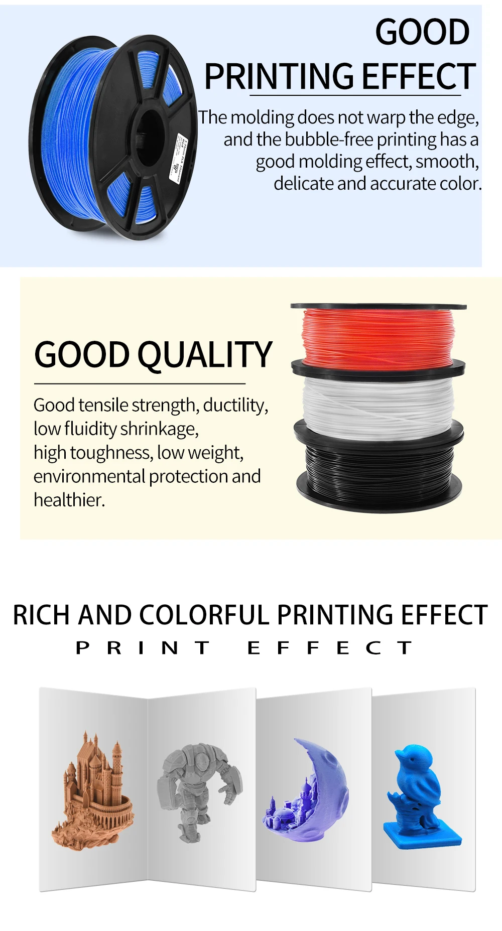 pla abs filament 1kg-PLA Filament 1.75MM Plastic Rubber Consumables Material 3D Carbon Fiber 3d Filament 1.75 Impressora 3d Filament for Print printing polycarbonate