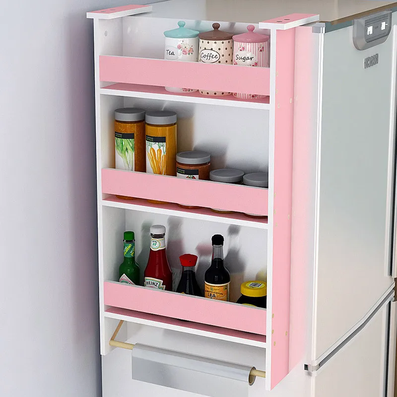 

Creative Plate Refrigerator Hanging Simplicity Domestic Refrigerator Multilayer Storage Rack Practical Multi-functional Storage