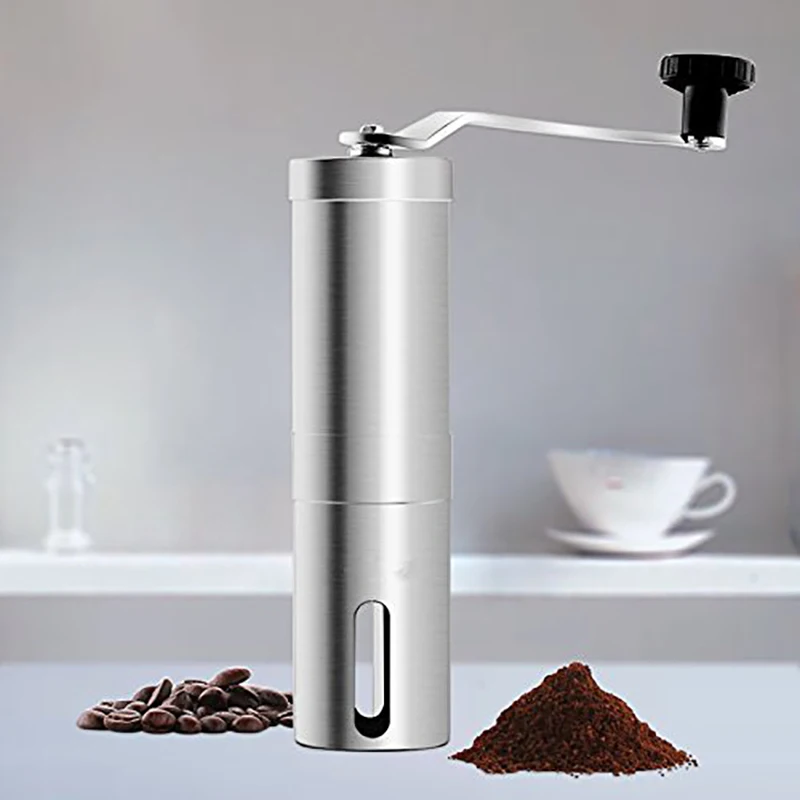 

Portable Coffee Grinder Manual Coffee Bean Hand Grinder Mini Stainless Steel Coffee Accessories