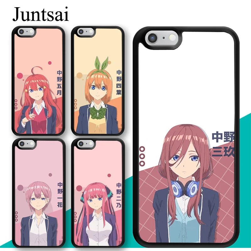 Резиновый чехол Nakano Miku gotouпучок no Hanayome для iPhone XR X XS MAX 11 13 Pro Max 12 mini SE 2020 5S 6S 8 7 Plus |