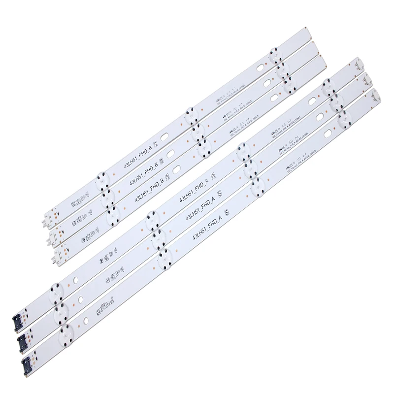 

New kit 6pcs LED backlight Strip for LG 43LH5700 43LH51_FHD_A 43LH51_FHD_B SSC_43inch_FHD_A_REV02_150925 SSC_43inch_FHD_B
