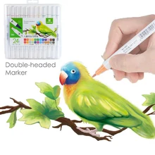 Краски маркерных ручек с ручками, акварельные кисточки сенсорный Кисть для рисования ручки школьные принадлежности 12/18/24/36/48 цветов