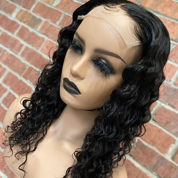 

Water Wave 13x4 Lace Front Human Hair Wigs For Black Women With Baby Hair 150 Density Pre Plucked Lace Front Hair Brazilian Hair