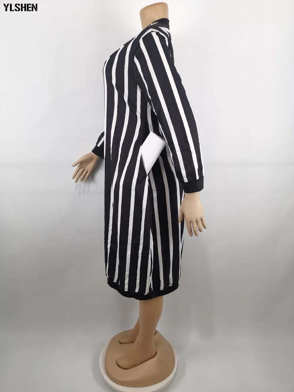 2020 Dashiki Traditional African Dress for Women Long Sleeve Loose Stripe Ankara Dresses African Clothes Robe Africaine Femme 10