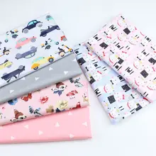 Фабричное кружево с рисунком мультяшного кота кролика, детский матрас, домашний текстиль, ткань из хлопка для квилтинга