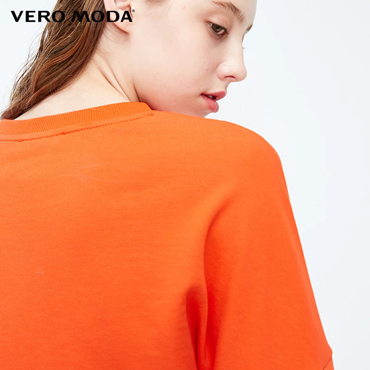 Vero Moda Новое поступление уличная Женская толстовка с принтом и короткими рукавами на шнуровке | 318433505