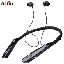 Auriculares deportivos inalámbricos con banda para el cuello, audífonos estéreo con Bluetooth y micrófono, 24 horas, V5.0, para teléfonos inteligentes, xiaomi y huawei