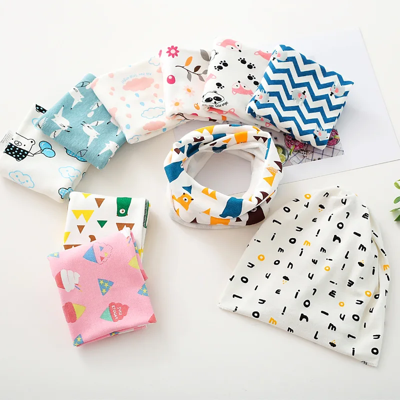 New Autumn Winter Children's Cotton Scarf Cartoon Kids Mufflers Outdoor Windproof Baby Warm Scarf Boys Collar Girls Neckerchief