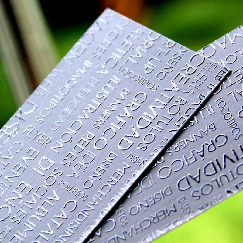 

Custom Design 300gsm Raised Clear Ink Name Card Spot UV Business Card Visit Card Printing