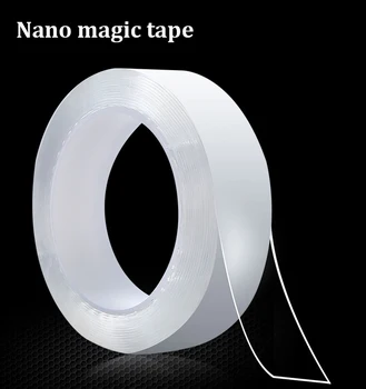 

1M/2M/3M/5M Nano Magic Tape Double Sided Tape Transparent No Trace Reusable Waterproof Adhesive Tape Cleanable Home tape