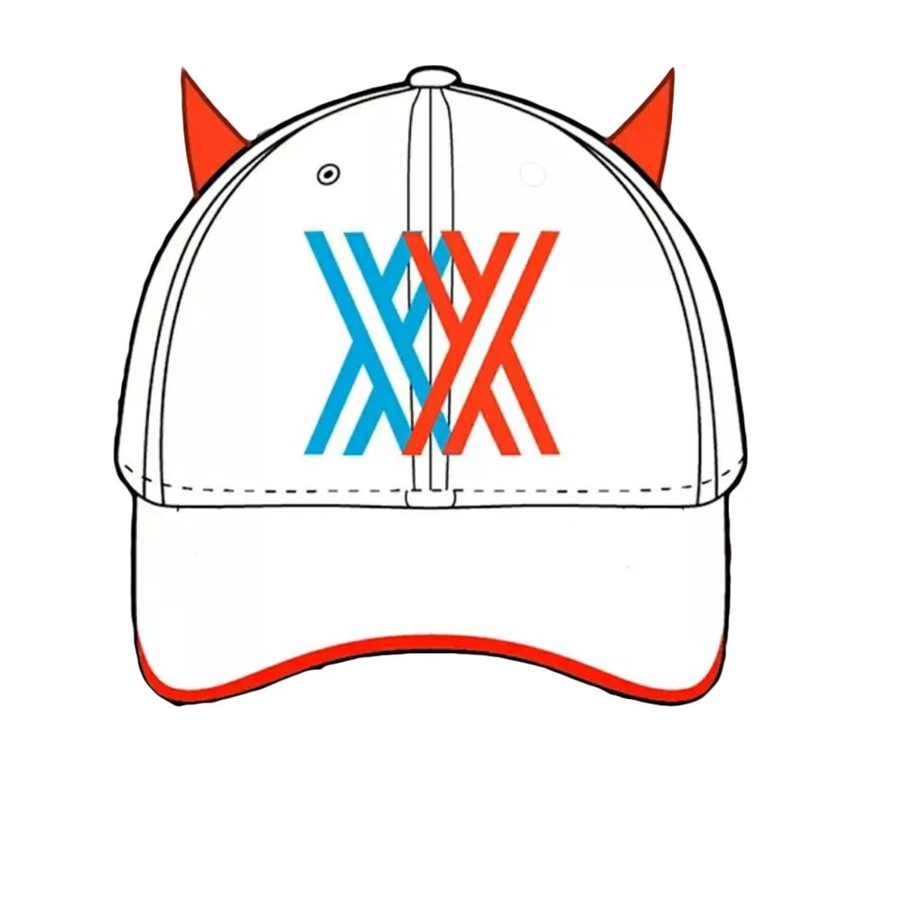 OW DVA Косплей Шляпа Snapback Дарлинг в франкс 002 игры Регулируемая парусиновая вышитая Бейсболка подарок