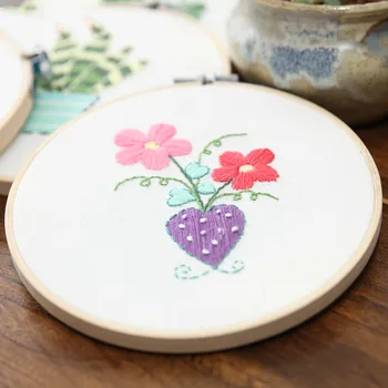 

DIY Ribbon Embroidery Set for Beginner Needlework Kits Cross Stitch Painting Series Needle Arts Crafts Sewing Decor