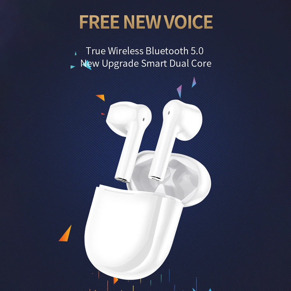 Wireless Stereo Headphones with Mic TWS Bluetooth Earbuds for Phone Laptop PC Sports Fitness Wireless Headsets Stereo