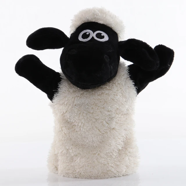 25cm Sheep Hand Puppet Goat Stuffed Animals Plush Toy Baby Educational Hand Puppets Pretend Telling Story Doll Kids Gift 1